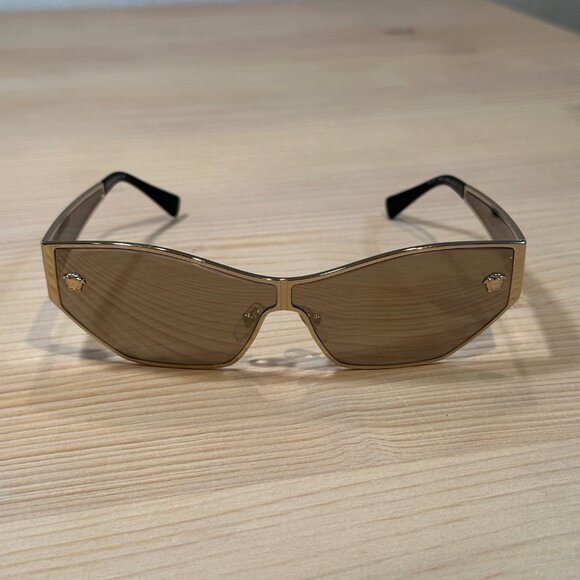 Versace Shield Sunglasses - Gold main image 5